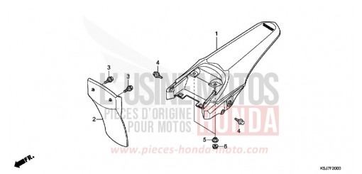 GARDE-BOUE ARRIERE CRF100FC de 2012